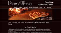 Desktop Screenshot of pizzaalfresco.com.au